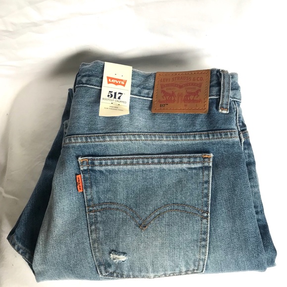 Levi’s 517 BootCut cropped Orange Tab - Picture 2 of 6